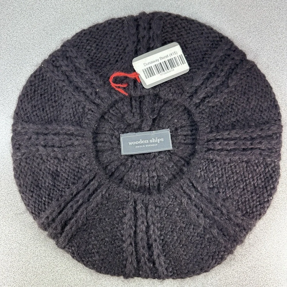 NWT‎ Wooden Ships Women's Knit Beret Plum Women's Boho
